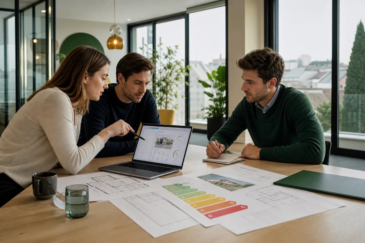 Team van Jakency BV bespreekt de werking van het informatie- en aanvraagplatform Energiebewust Architect
