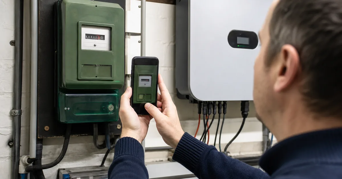 meterstand zonnepanelen doorgeven uitgelegd met panelen, omvormer, opbrengst en installatieadvies voor België