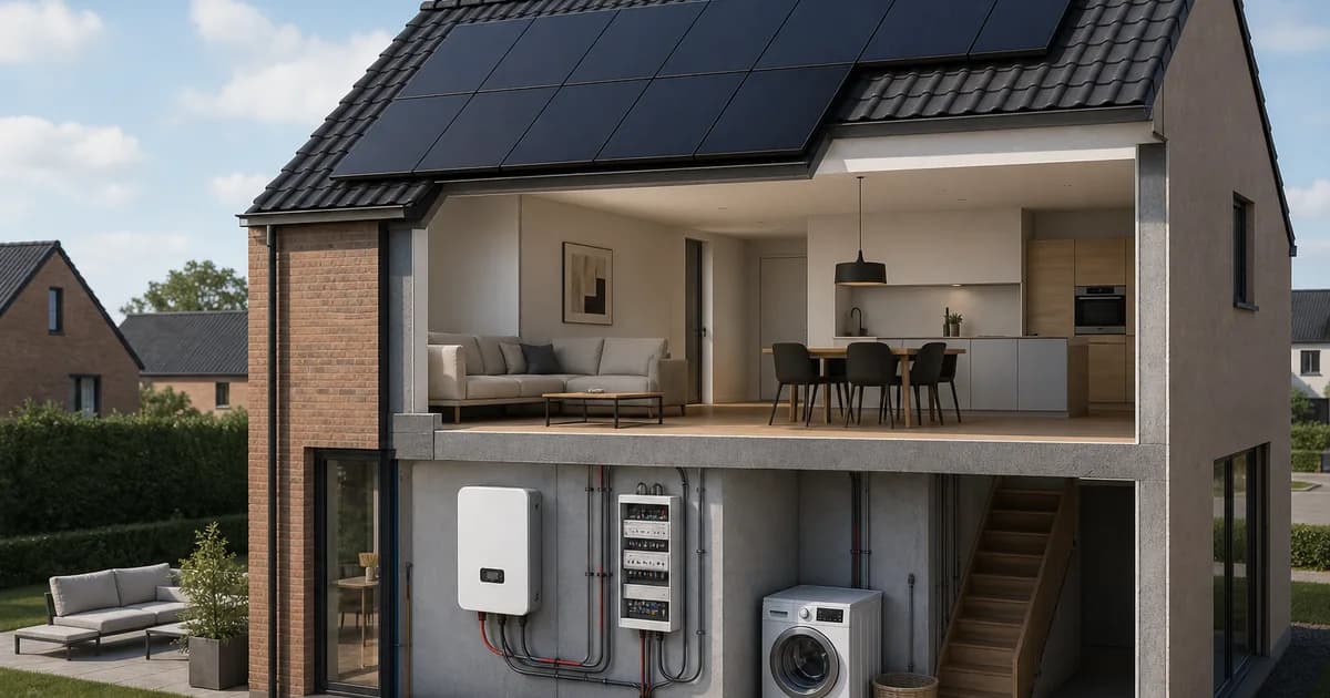 werking zonnepanelen uitgelegd met panelen, omvormer, opbrengst en installatieadvies voor België